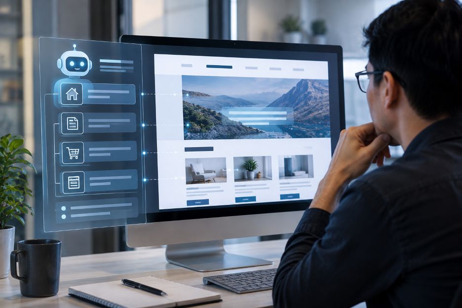 Futuristic AI Workspace Analysis